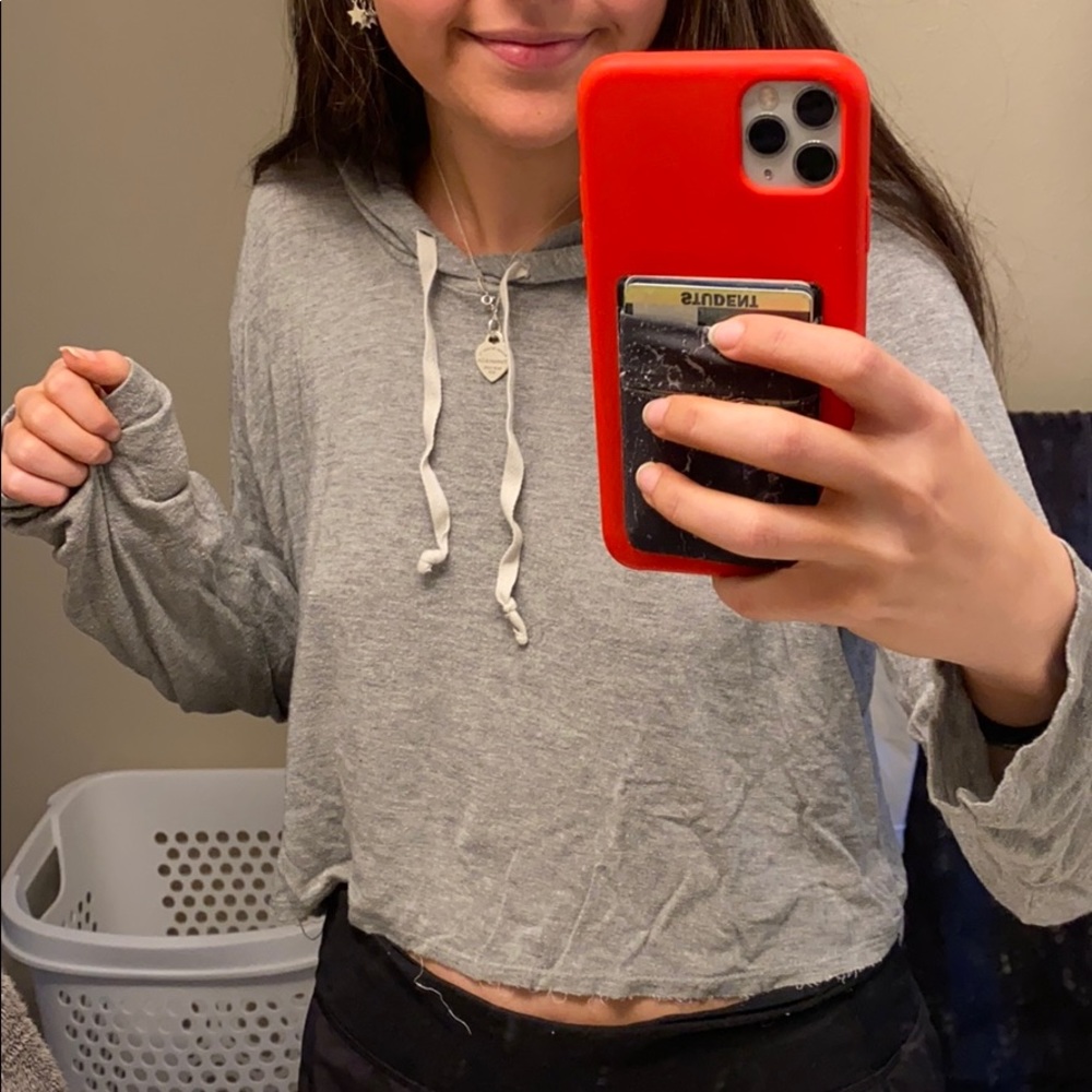 Brandy Melville Cropped Hoodie